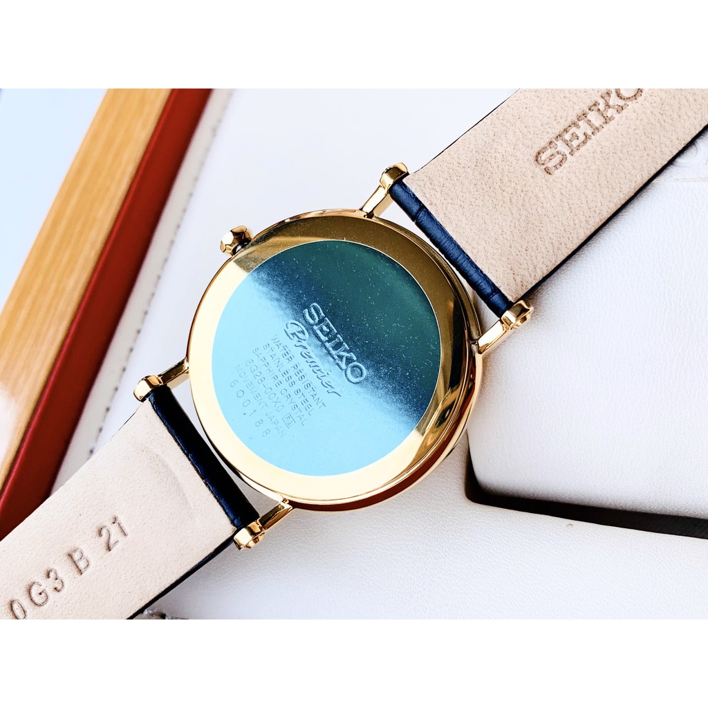 Đồng hồ nam Seiko Premier SRK036P1 - Máy Quartz Pin - Kính Sapphire