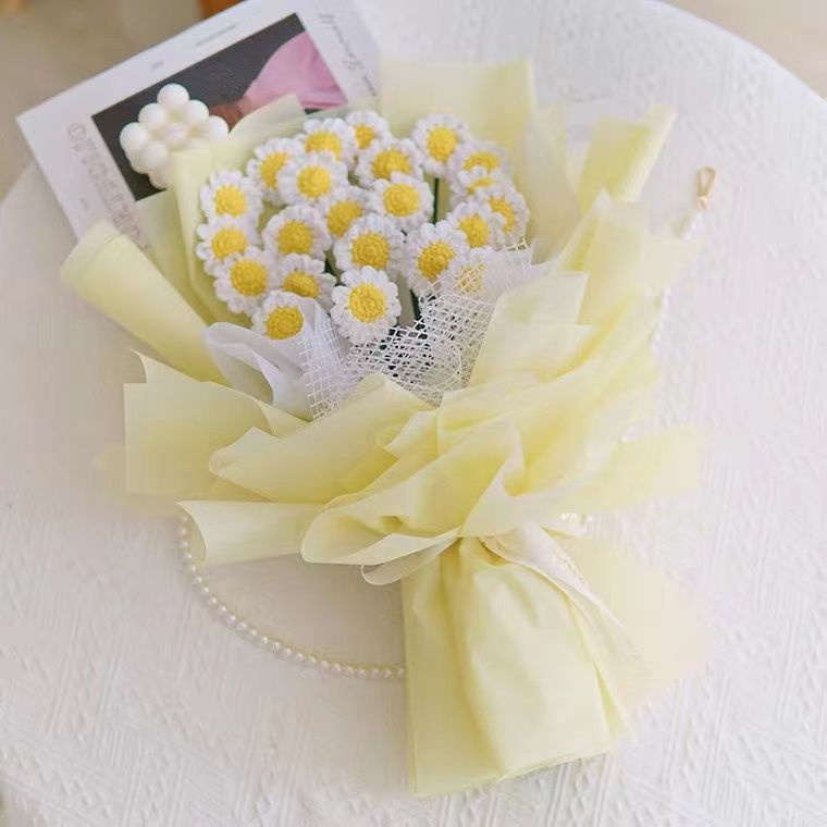 [DIY]Tự làm bằng tay bó hoa bằng tay chất liệu len móc túi quà tặng tốt nghiệp tự làm quà tặng tốt nghiệp cho giáo viên, bạn gái, bạn trai và bạn bè