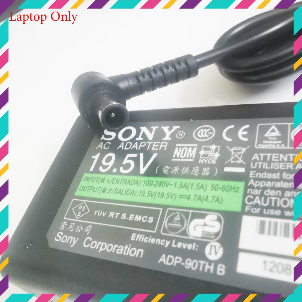 Sạc Laptop Sony Zin chính hãng 19.5V - 4.7A - 90W (Adapter Sony 19.5V – 4.7A)