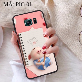 Ốp lưng Samsung S6 Edge viền dẻo TPU BST Lợn Tết