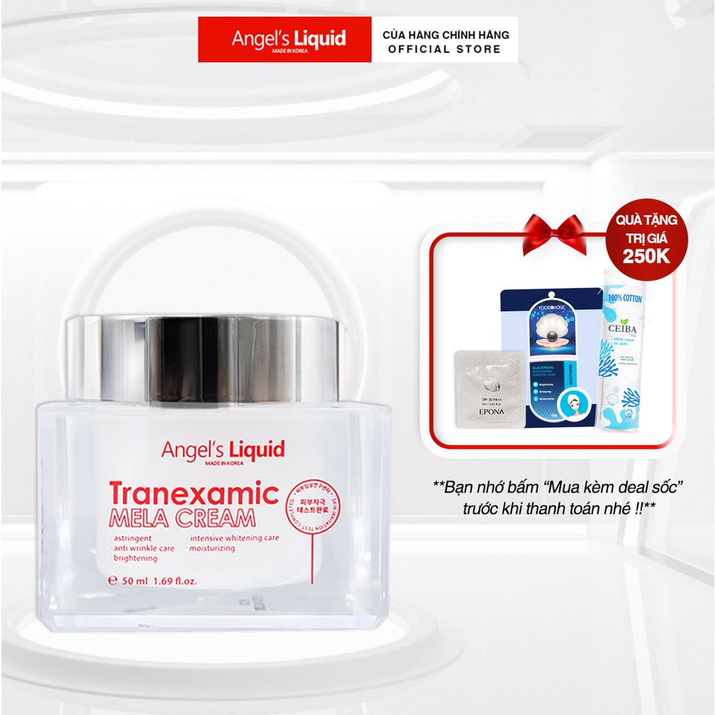 Kem Dưỡng Tranexamic Acid Mờ Nám Chuyên Sâu Angel's Liquid Mela Cream 50ml | BigBuy360 - bigbuy360.vn