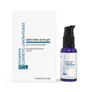 Fixderma FCL Alpha-Beta Acne Gel 30Ml - Gel Giúp Giảm Mụn, Điều Tiết Bã Nhờn
