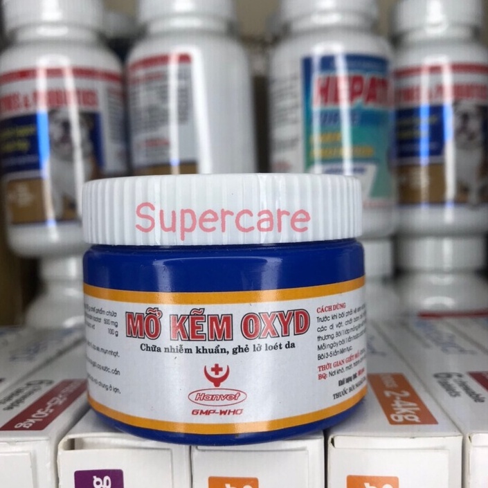 MỠ KẼM OXYD  - Bôi Ghẻ, Lở Loét Trên Da Chó Mèo & Gia Súc Khác
