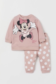 Sét mickey chấm bi Hồng