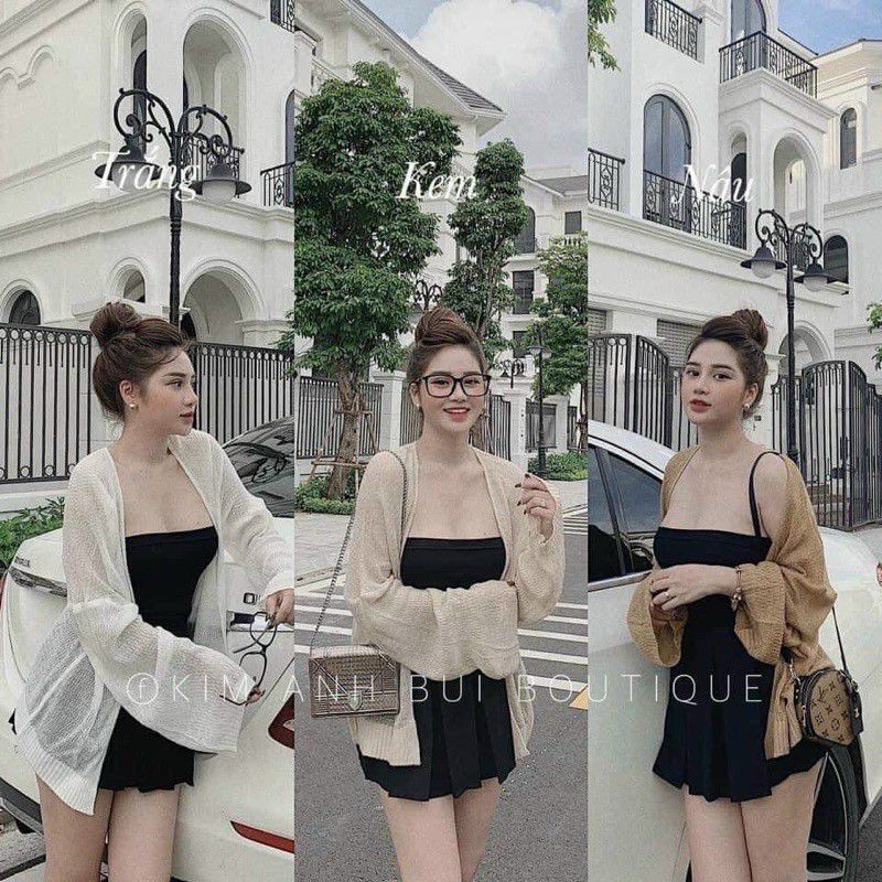 ÁO KHOÁC LEN NỮ NHẸ NHÀNG ĐI BIỂN pca,mchien DẠO PHỐ DU LỊCH