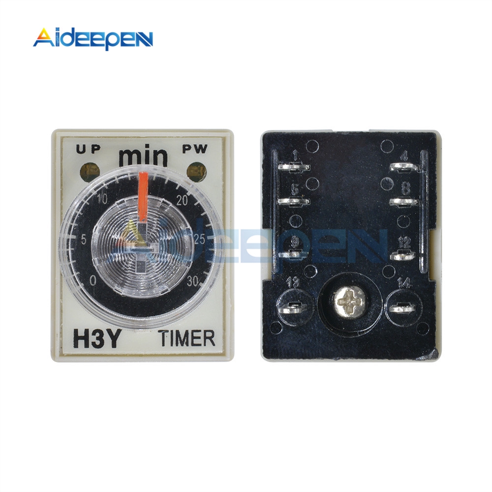 Rơ Le Rơ Le Hẹn Giờ H3Y-2 Dc 12v 24v Ac 110v 220v 0-30 | BigBuy360 - bigbuy360.vn