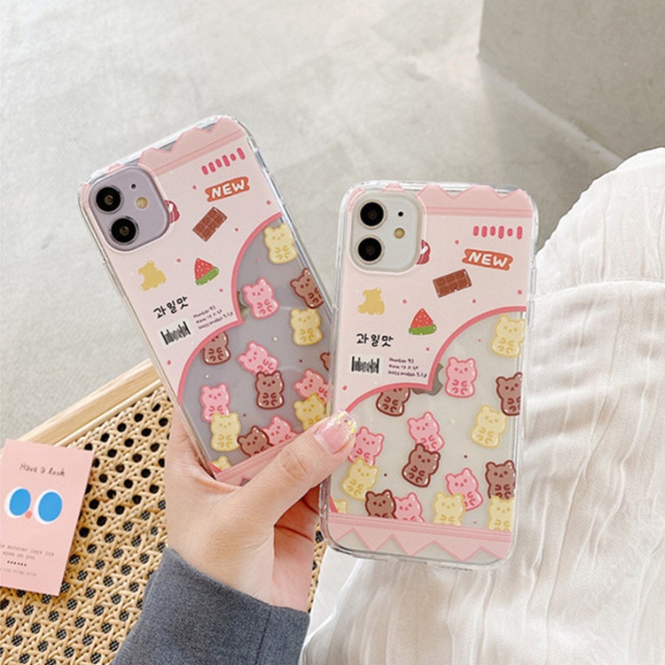 Ốp điện thoại hình gấu gummy cho iPhone 6/6plus/6s/6splus/7/7plus/8/8plus/x/xs/xr/xsmax/11/12/13/pro/max/plus/promax | BigBuy360 - bigbuy360.vn