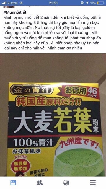 [Mã GROSALEHOT giảm 8% đơn 250K] DATE 2023 BỘT TRÀ LÚA NON BARLEY GOLDEN 46 GÓI NHẬT BẢN | BigBuy360 - bigbuy360.vn