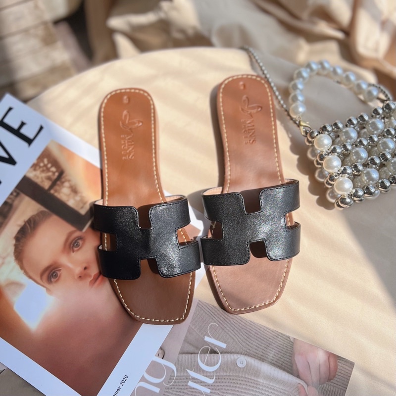 Min's Shoes - Dép Lê Chữ H Da Mềm Cao Cấp S413