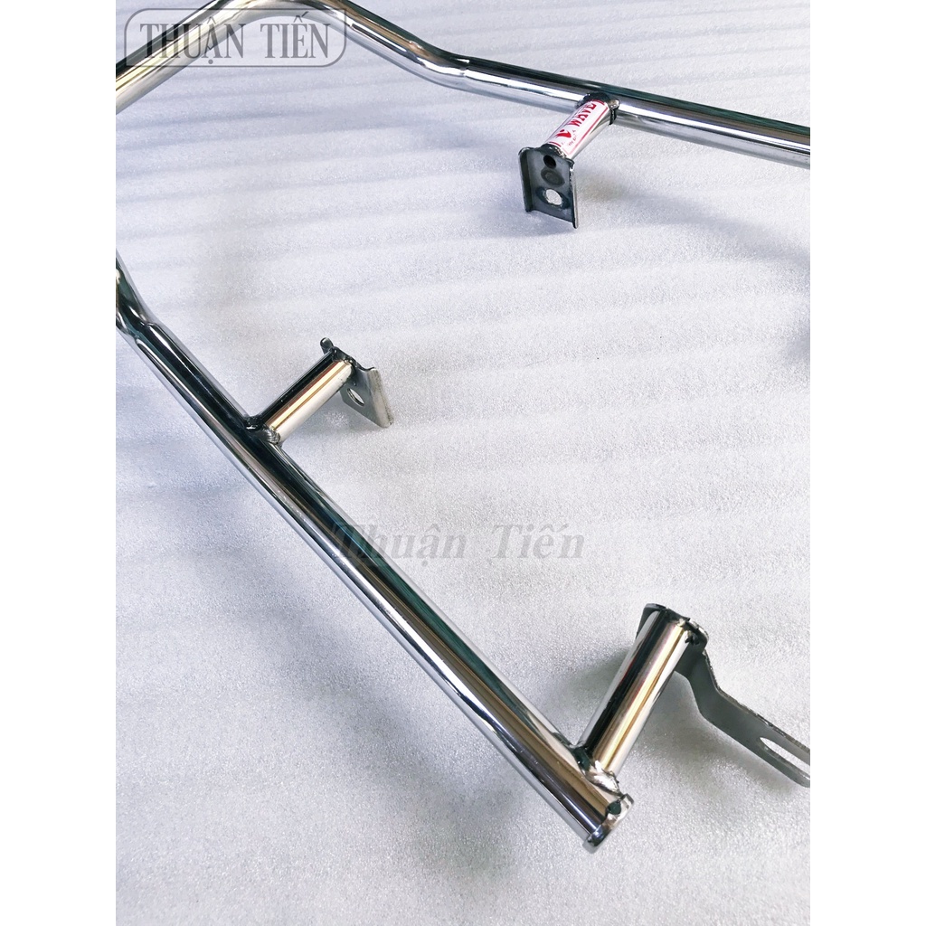 CẢNG WAVE INOX GỌNG TRÒN DÀY 19 LY, INOX KHÔNG HÍCH, MẪU TRÒN LẠ MẮT, DÙNG CHO WAVE NHỎ MẪU THÁI