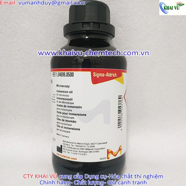 [HÀNG ĐỨC] Dầu soi kính hiển vi - Merck (Chai 100ml - 500ml)