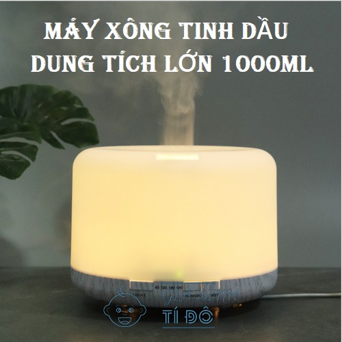 Máy Xông Tinh Dầu Dung Tích 1 Lít Có Điều Khiển Từ Xa Và Đèn Led Phòng Ngủ Phù Hợp Với Không Gian Lớn