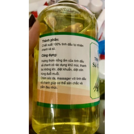 Tinh dầu xông phòng sả chanh, bạc hà, quế, lý, lavender, tràm 500ml