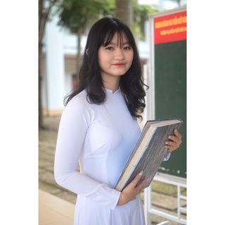 Áo dài trắng học sinh may sẵn