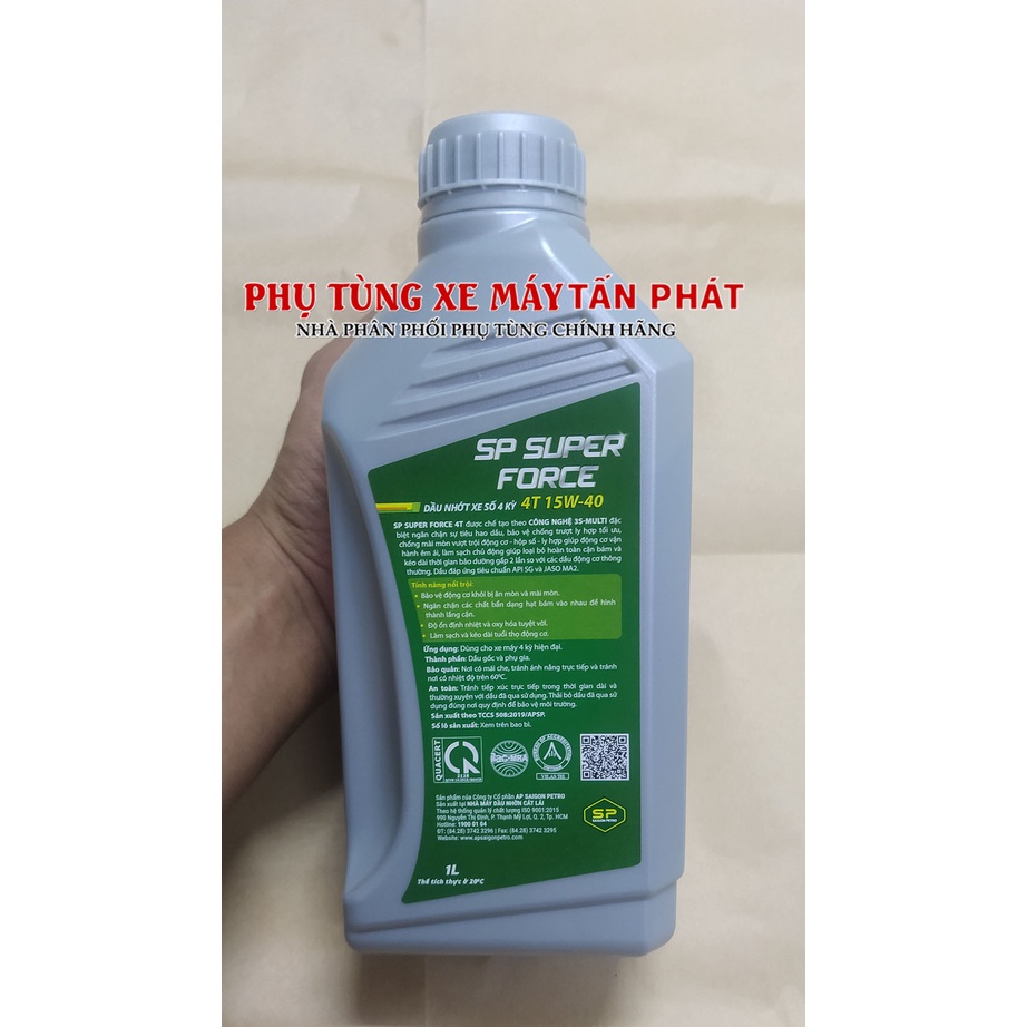 Dầu Nhớt Xe Số SP SUPER FORCE 4T SG 15W-40 1000ML (1Lít) CAO CẤP