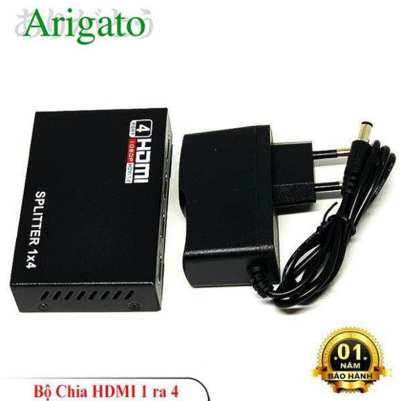 (GIÁ RẺ) - Bộ chia HDMI 1/4 ARIGATO Đảm Bảo Chất Lượng.BCH1