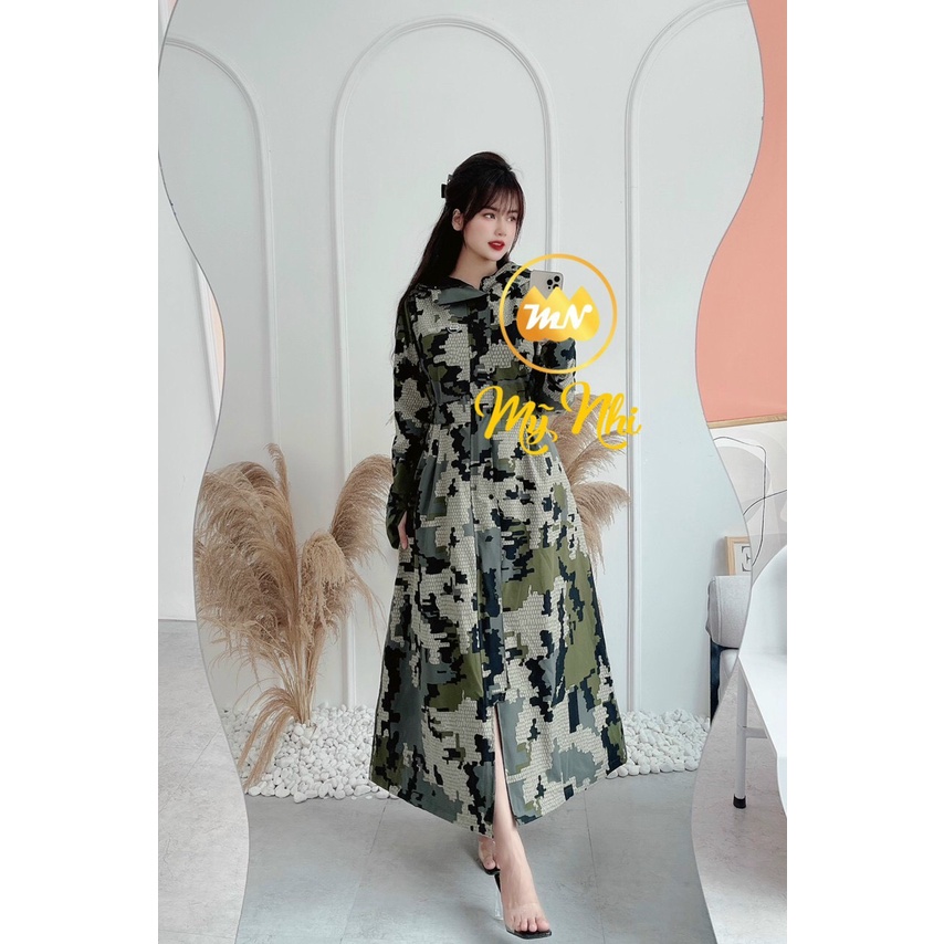 Áo mưa măng tô 2 lớp thời trang nữ chống thấm chống gió lạnh - ao mua mangto 2 lop thoi trang