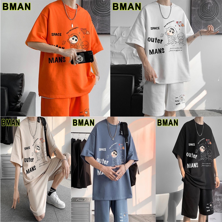 Bộ nam Hè .Bộ nam unisex phong cách Hàn quốc MÃ BỘ MAN