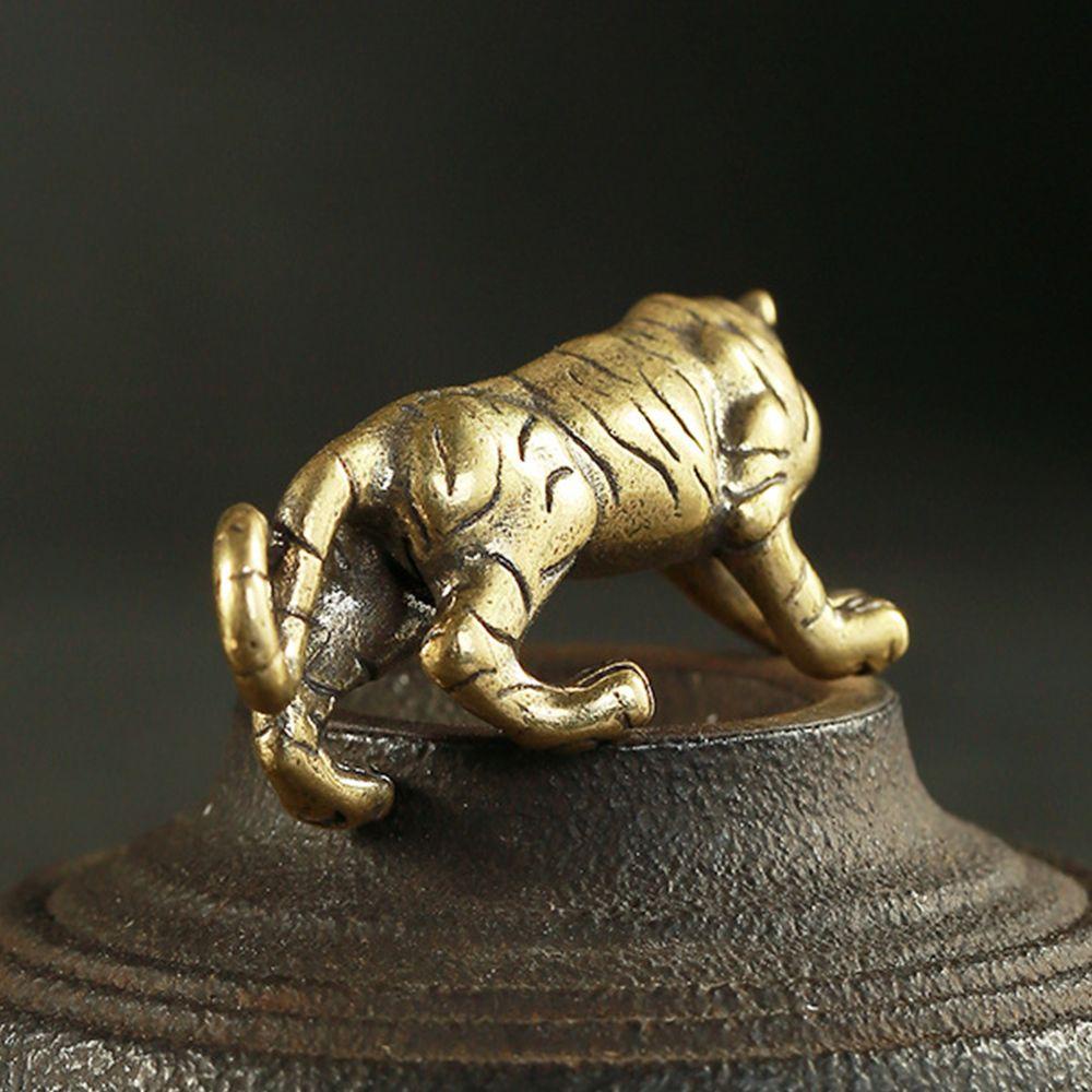 Móc Khóa Xe Hơi VANES1 Bằng Đồng Thau Hình Chú Hổ Độc Đáo Sáng Tạo