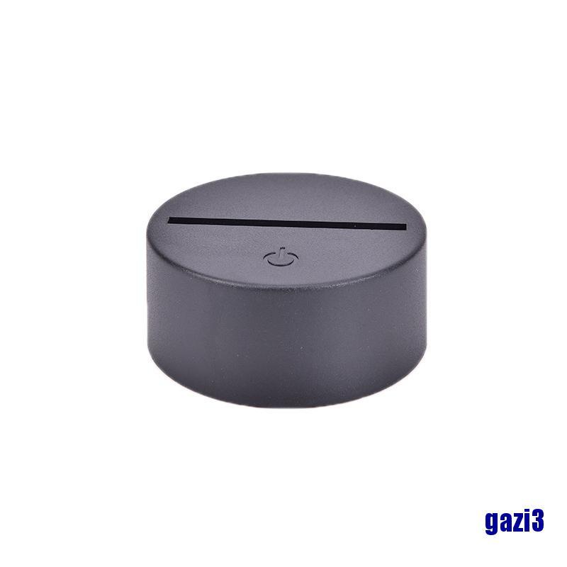 Bộ 3 Đế Đèn Led 3d Với 7 Màu Kèm Cáp Usb