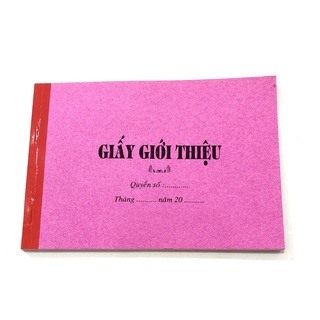 Giấy giới thiệu 1, 2 liên