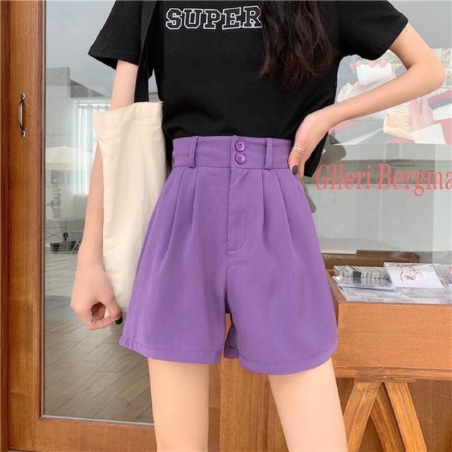 [Mã WASTUP5 giảm 10% tối đa 20K đơn 99K] Quần short 2 khuy chất tuyết mưa siêu xinh