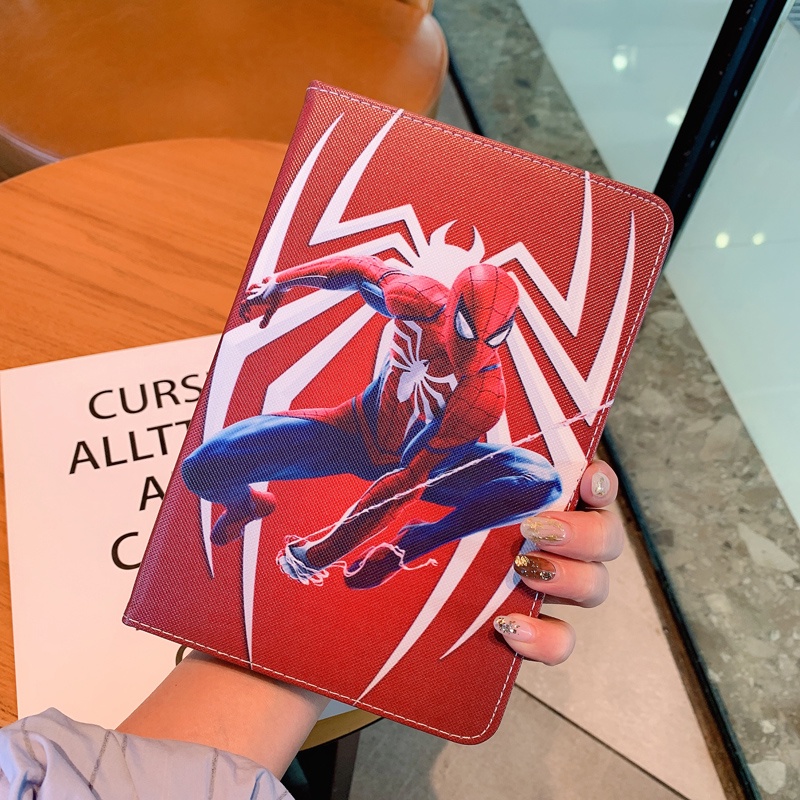 Ốp Máy Tính Bảng Silicon Chống Sốc Hình Spiderman 2021 Inch 2020 Ipad Mini 4 Mini 5 2019 pro9.7 11 air4/3/2 2018 2018