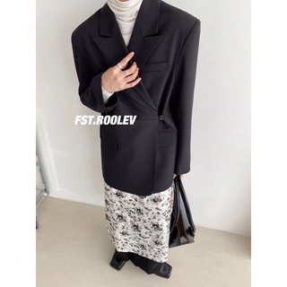 ( Ảnh thật ) 12538 Áo blazer đóng cúc lệch