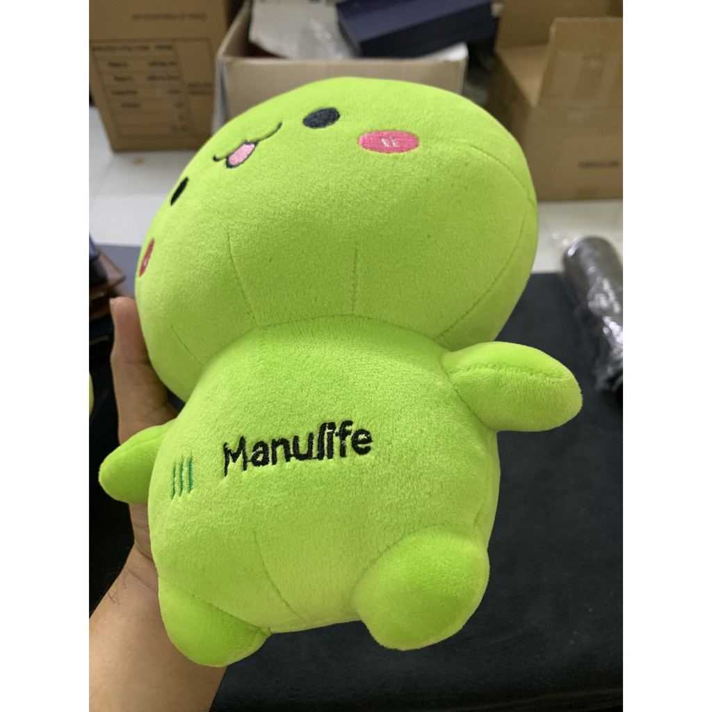 Gấu Bông Bơ Miniso Dễ Thương.Gấu Bông Trái Bơ logo bảo hiểm Manulife. Qùa tặng dễ thương cho bé yêu,