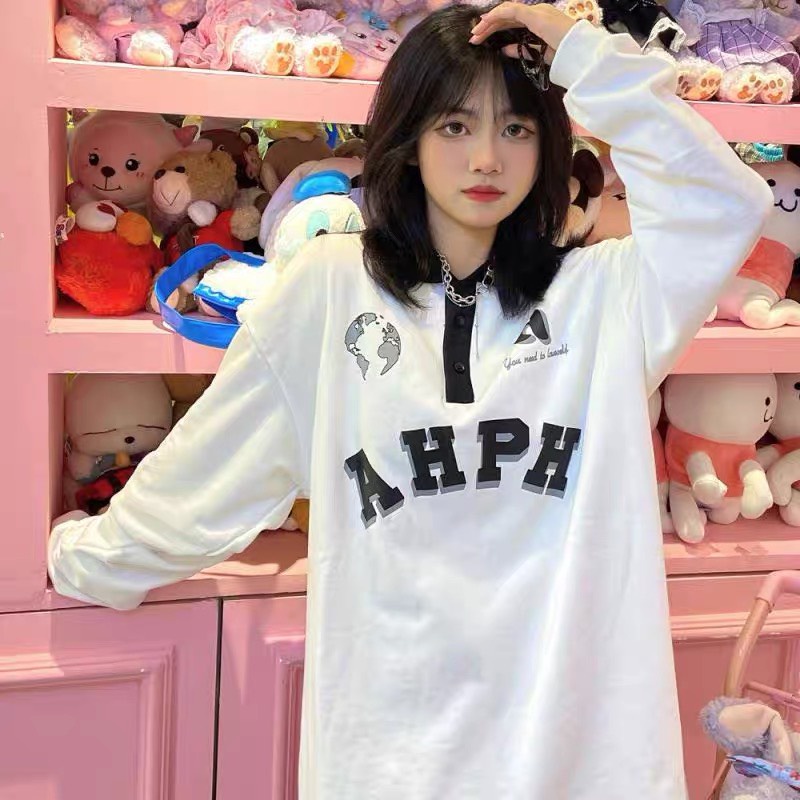 Áo polo dài tay AHPH chất nỉ bo dầy dặn from unisex dưới 65kg mặc được, cổ bo dệt