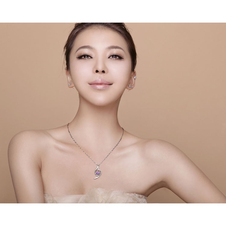 Dây chuyền bạc 925 trang trí mặt đính đá kim cương và ngọc trai nhân tạo 36 kiểu dáng dành cho nữ