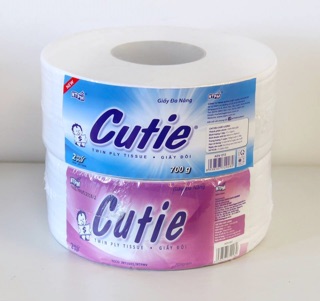  Giấy vệ sinh cuộn cutie (700gram)