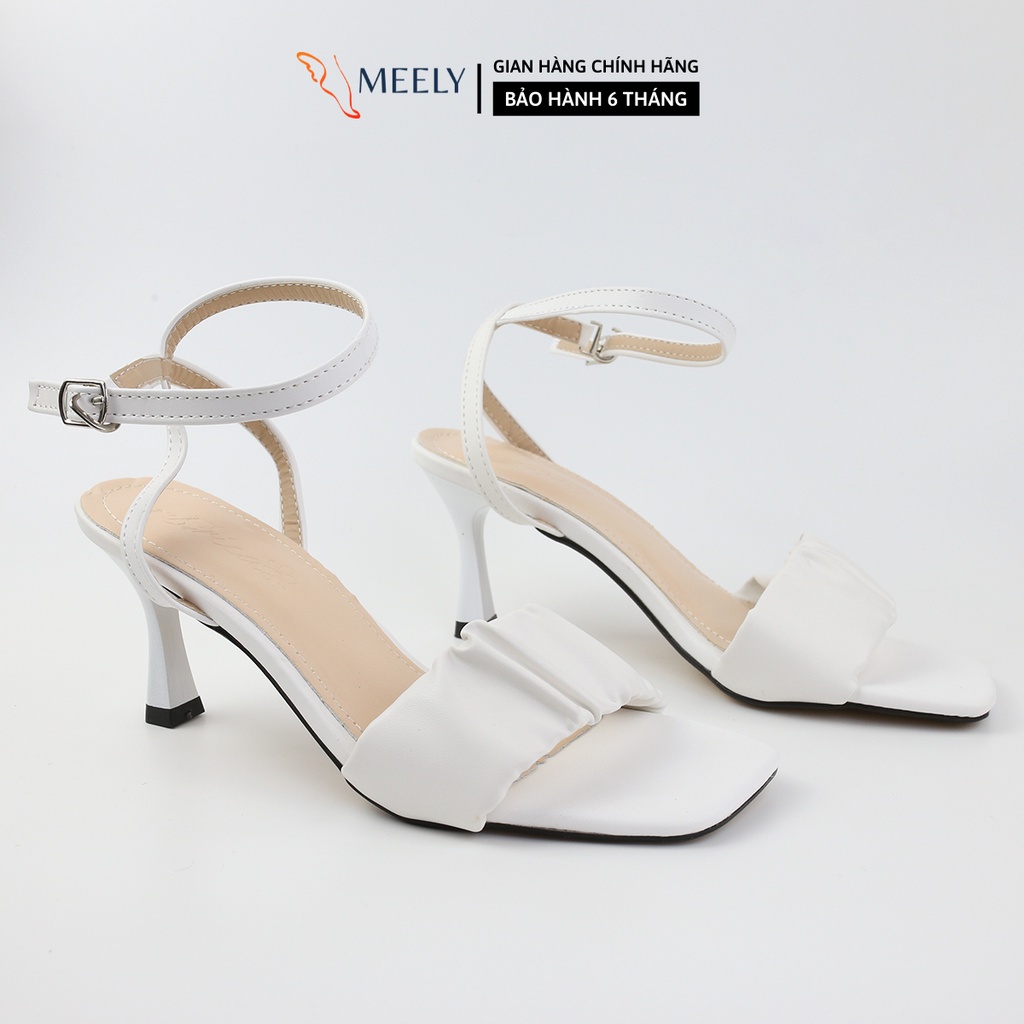 Giày Cao Gót Nữ MEELY Quay Nhún 7p Kiểu bánh bèo Hàn Quốc Cao Cấp - HP2611