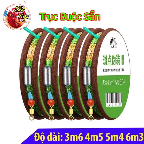 Bộ Dây Trục Câu Đơn Câu Đài Buộc Sẵn Cước Câu Cá Tàng Hình Đủ Kích Cỡ, Thẻo Câu Đa Năng - Lão Ngư