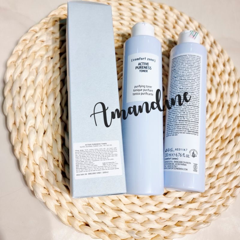COMFORT ZONE ACTIVE PURENESS TONER Nước dưỡng thanh lọc và tái tạo da