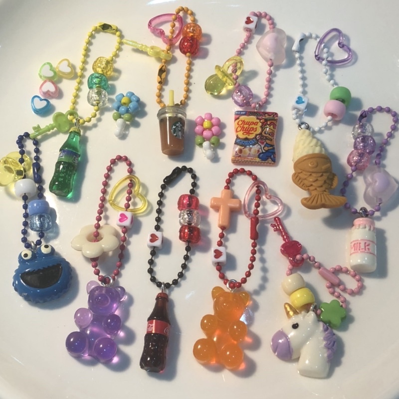 Móc Khoá Dây Bi Charm Dễ Thương Dây Đeo Điện Thoại