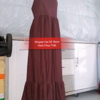 Đầm Maxi Đuôi Cá Buộc Nơ Lưng