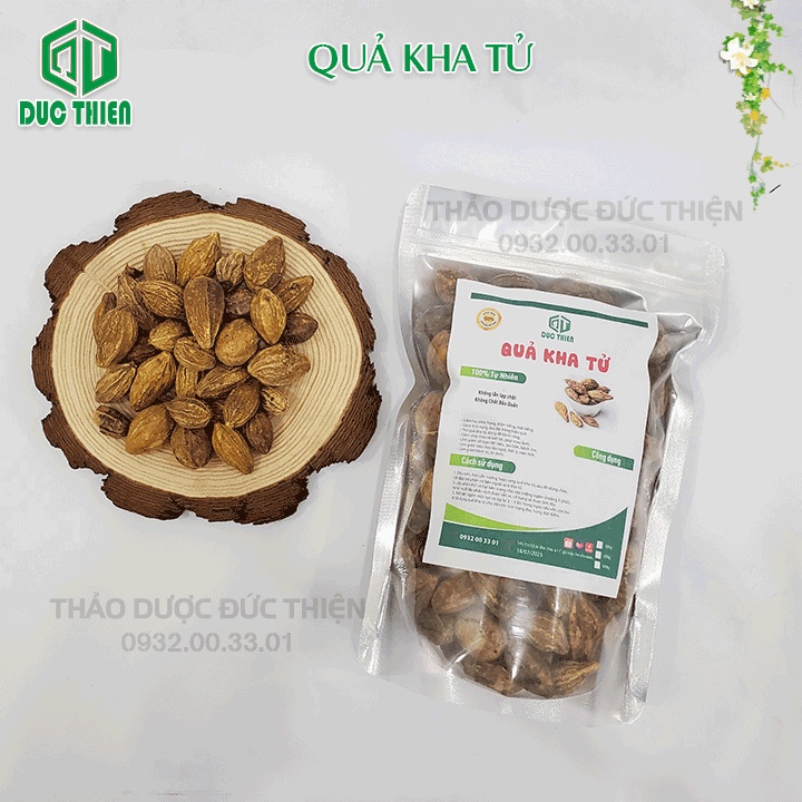 500g, 1kg Quả Kha Tử Loai 1 Đức Thiện (Khô, Sạch, Thơm) - Giảm Ho, Đau Họng, Khàn Tiếng, Ho Hậu Co-Vi-d, Nấu Siro Ho