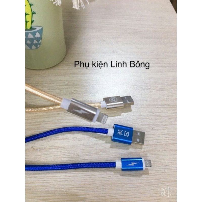 (SIÊU RẺ) Cáp Sạc Dài 3m / 2m / 1m Bọc Dù Siêu Bền iphone / lingtning / micro / oppo samsung / Type C