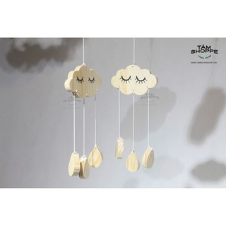 DREAM CATCHER HÌNH ĐÁM MÂY BẰNG GỖ
