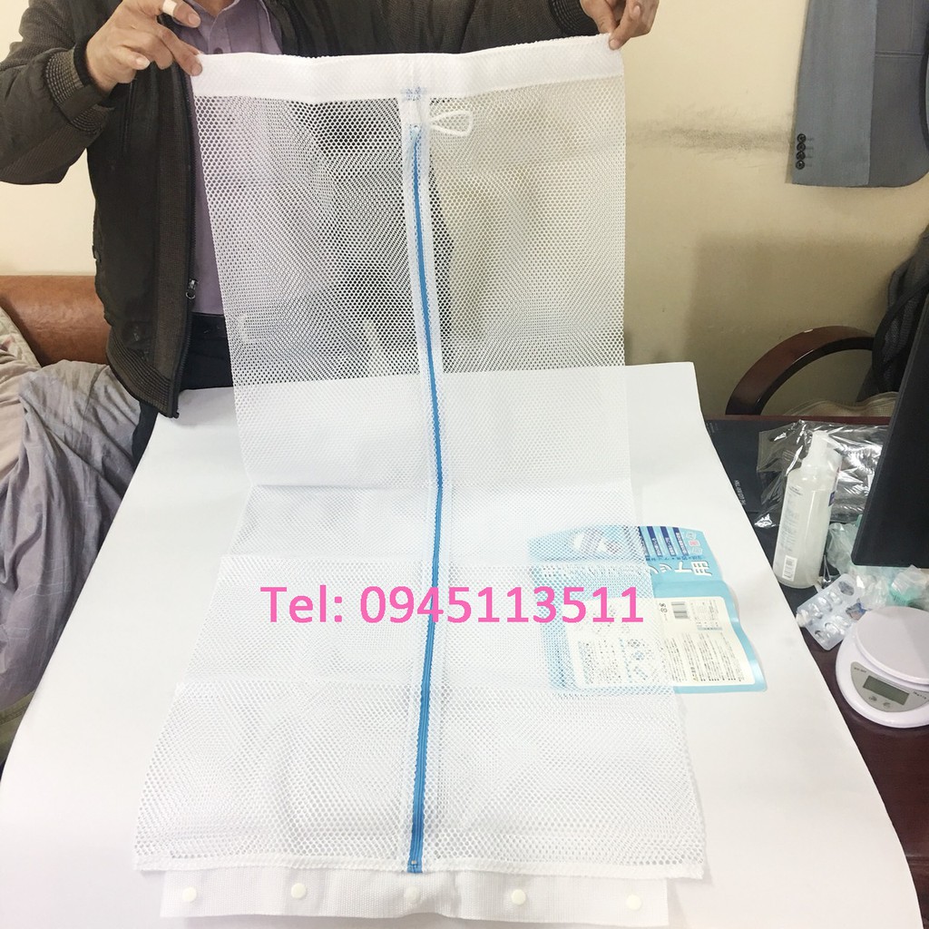 Lưới giặt chăn màn, quần áo Aisen Nhật Bản LH031 cỡ lớn 50x115cm hàng nhập khẩu