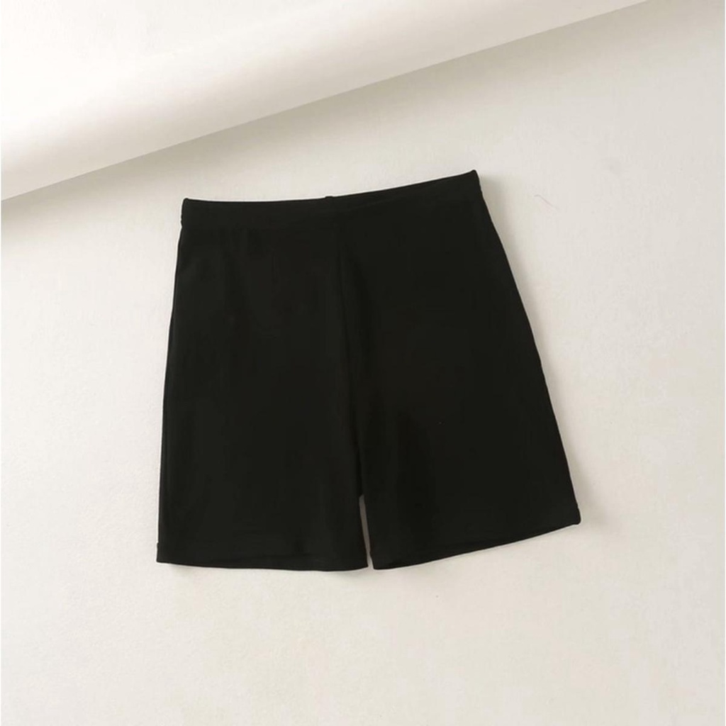 Quần Black Funoff Short Biker Short Dáng Ngắn Nữ Nâng Mông Mùa Hè Năng Động VIETCEN