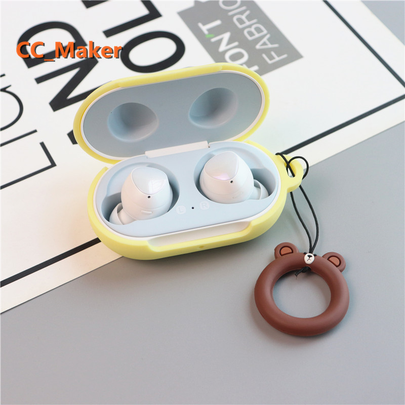 Case Silicone mềm hình hoạt hình gấu Brown thỏ Cony cho Samsung Galaxy Buds Plus