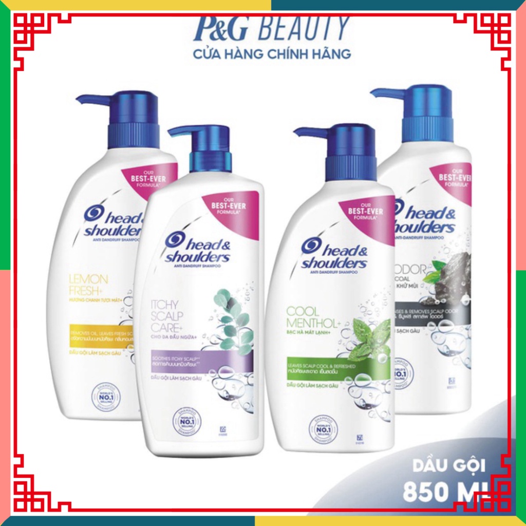 Dầu Gội HEAD&SHOULDERS chai 850ml Bạc Hà ( Đại lý Ngọc Toản)