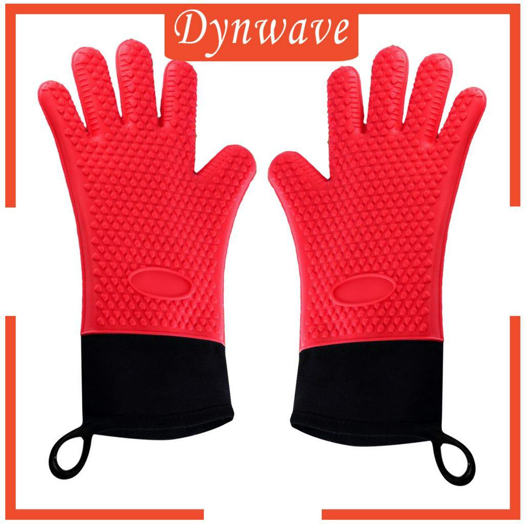 [DYNWAVE] Kitchen Oven Gloves Anti-scalding Mitts for Baking Barbecue Cooking Grilling