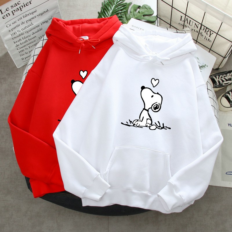 Áo hoodie cún ngồi tim HARI1120