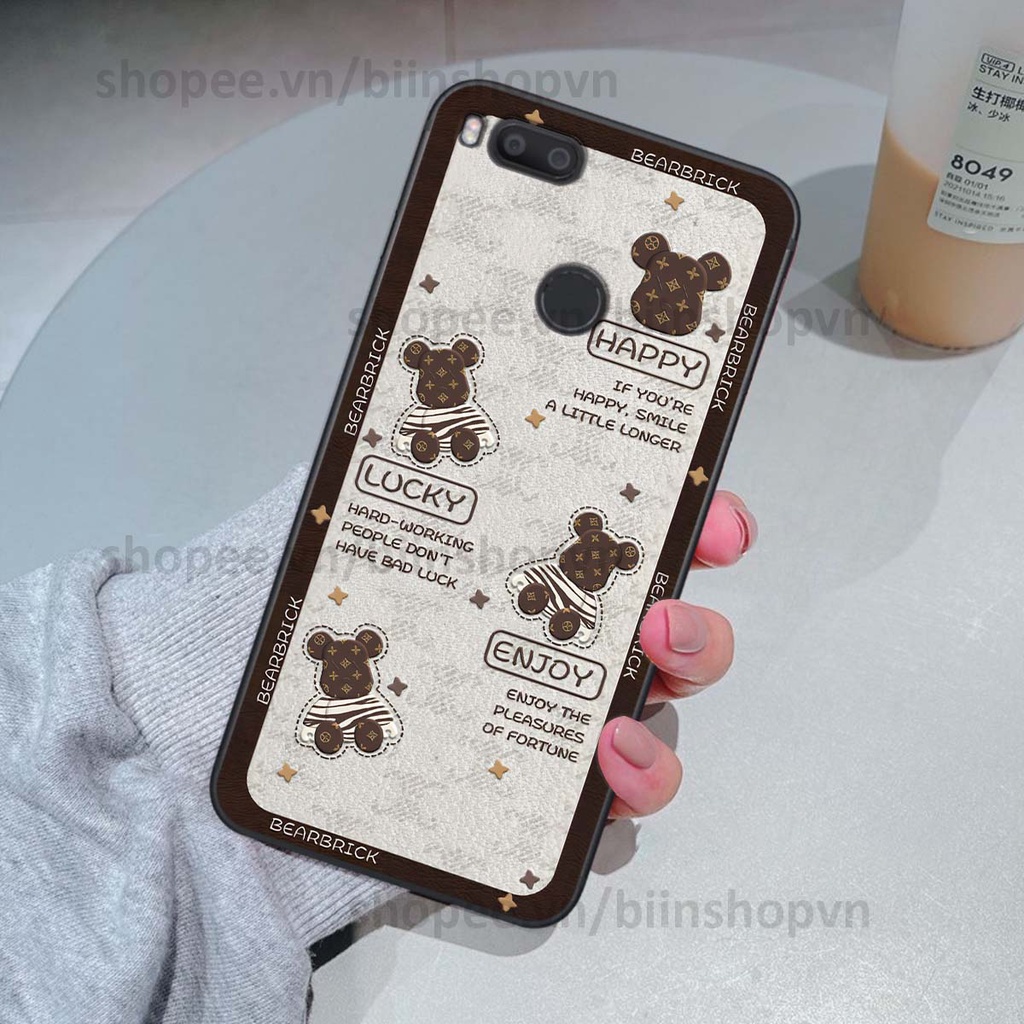 Ốp Xiaomi Mi A1 hình gấu bear brick đẹp độc lạ, thời trang, cá tính