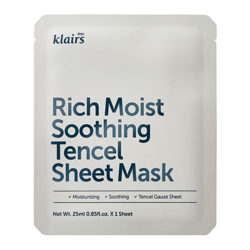 Mặt Nạ Dear Klairs Dưỡng Ẩm Và Làm Mịn Da Rich Moist Soothing Tencel Sheet Mask 25ml