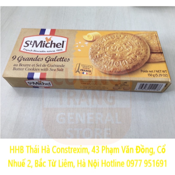 Bánh quy bơ st michel grande galette caramel 150g