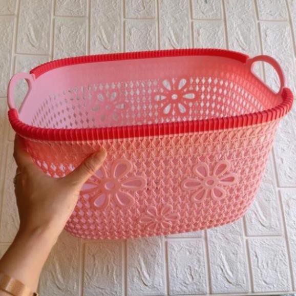 Giỏ hoa đựng đồ văn phòng nhà bếp đa năng kích thước 22x16 cực đẹp và bền nhựa Việt Nhật cao cấp